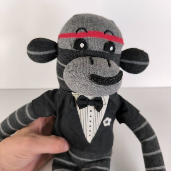 NWT Rare Y2K Gap Bo Tux Vincent Elegant Sock Monkey Plush #0084 17" 2006 - Picture 3 of 6